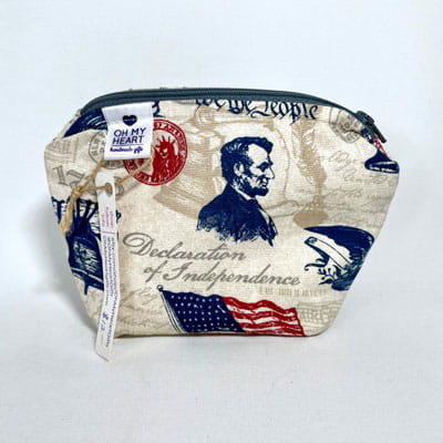 Abraham Lincoln Cosmetic Bag