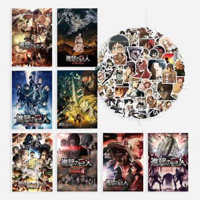 AOT Poster and Sticker Set