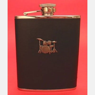 Leather Drummer Flask