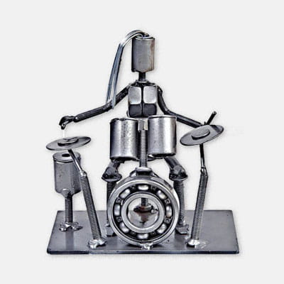 Drummer Metal Sculpture