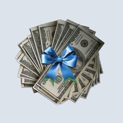 Gift and Money Graphic