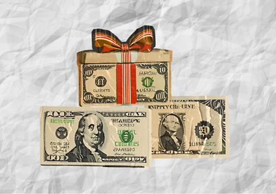 Gift and Money Graphic