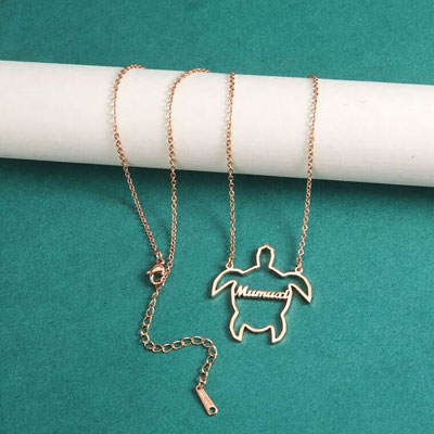 Turtle Personalized Necklace