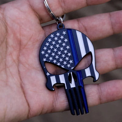 Punisher Keychain