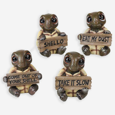 Funny Turtle Statue Set